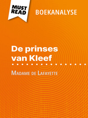 cover image of De prinses van Kleef van Madame de Lafayette (Boekanalyse)